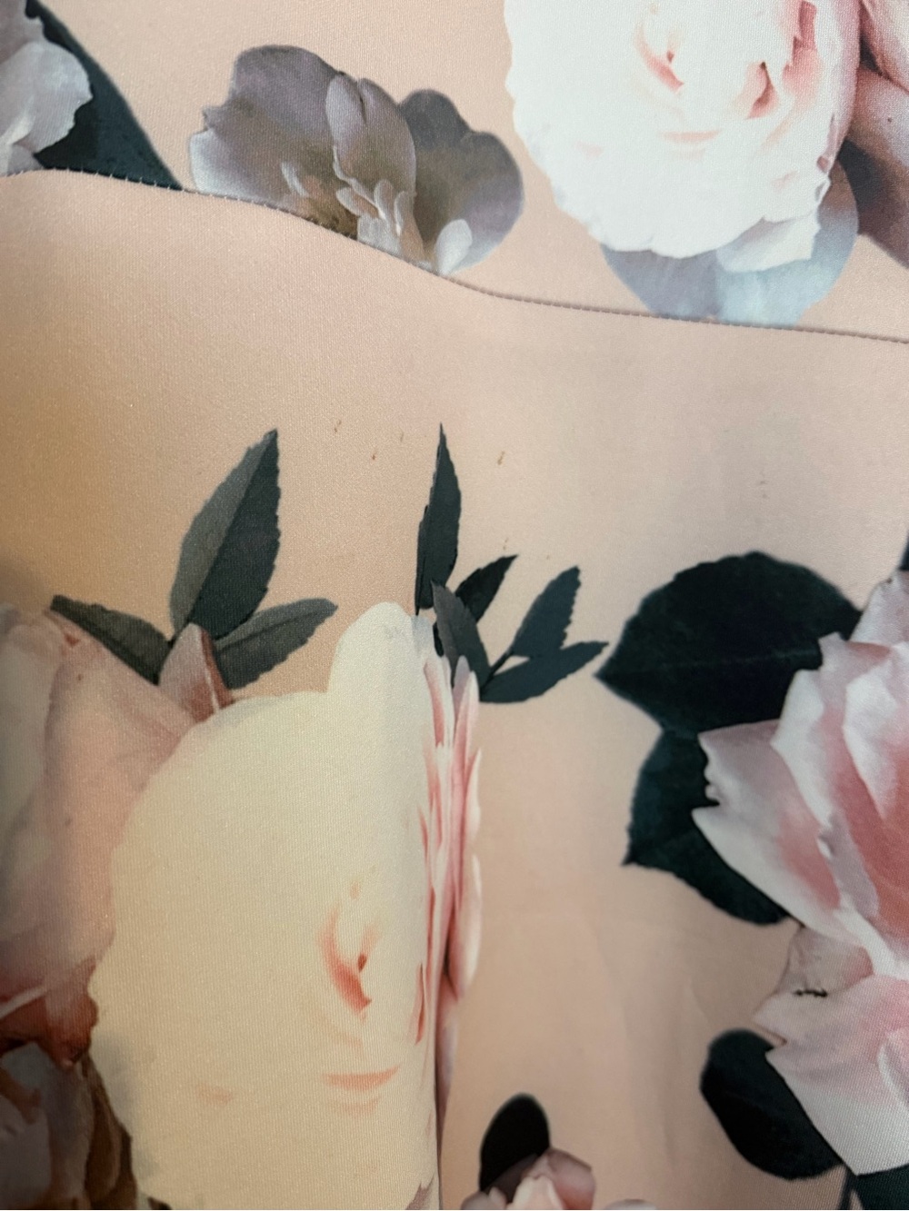Calvin Klein Rose Floral Fit & Flare Dress - Blush Pink - Picture 3 of 6
